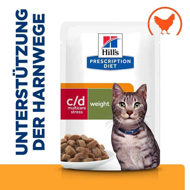 Hills Prescription Diet Feline C/d Multicare Urinary Stress + Metabolic Frischebeutel Für Katzen 12 X 85 G Frischebeutel 2 Hills Prescription Diet Feline C/d Multicare Urinary Stress + Metabolic Frischebeutel Für Katzen 12 X 85 G Frischebeutel – Bild 2