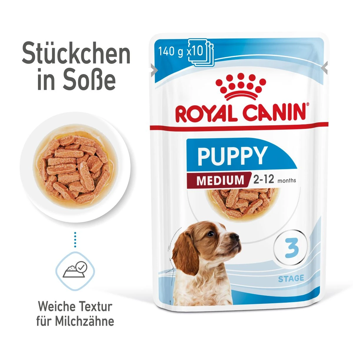 Royal Canin Medium Puppy Frischebeutel 10 X 140 G Frischebeutel Für Hunde 1 Royal Canin Medium Puppy Frischebeutel 10 X 140 G Frischebeutel Für Hunde