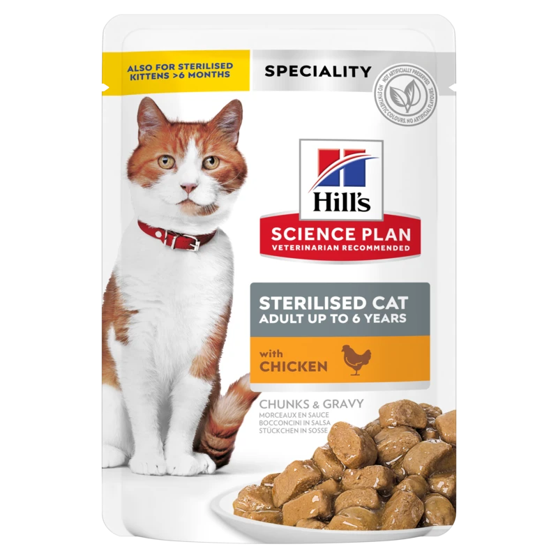 Hills Science Plan Feline Sterilised Cat Adult Huhn Frischebeutel 12 X 85 G Huhn Frischebeutel 1 Hills Science Plan Feline Sterilised Cat Adult Huhn Frischebeutel 12 X 85 G Huhn Frischebeutel
