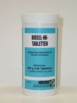 Selectavet Biosel-HK Tabletten Für Hund Und Katze 100 Tabletten Biosel-HK