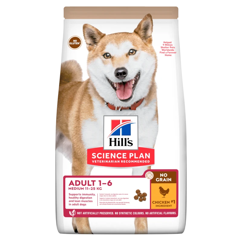 Hills Science Plan Canine Adult No Grain Medium Huhn Trockenfutter 14 Kg Trockenfutter Mit Huhn 1 Hills Science Plan Canine Adult No Grain Medium Huhn Trockenfutter 14 Kg Trockenfutter Mit Huhn