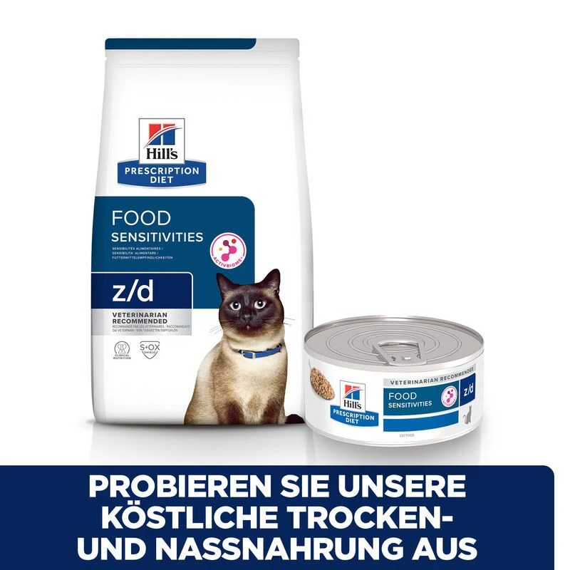 Hills Z/D Mit ActivBiome+ Dosenfutter Für Katzen Mit Allergien 24 X 156 G Nassfutter In Dosen 6 Hills Z/D Mit ActivBiome+ Dosenfutter Für Katzen Mit Allergien 24 X 156 G Nassfutter In Dosen – Bild 6