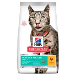 Hills Science Plan Feline Perfect Weight Adult Trockenfutter Huhn Für Katzen 4 X 2,5 Kg Trockenfutter