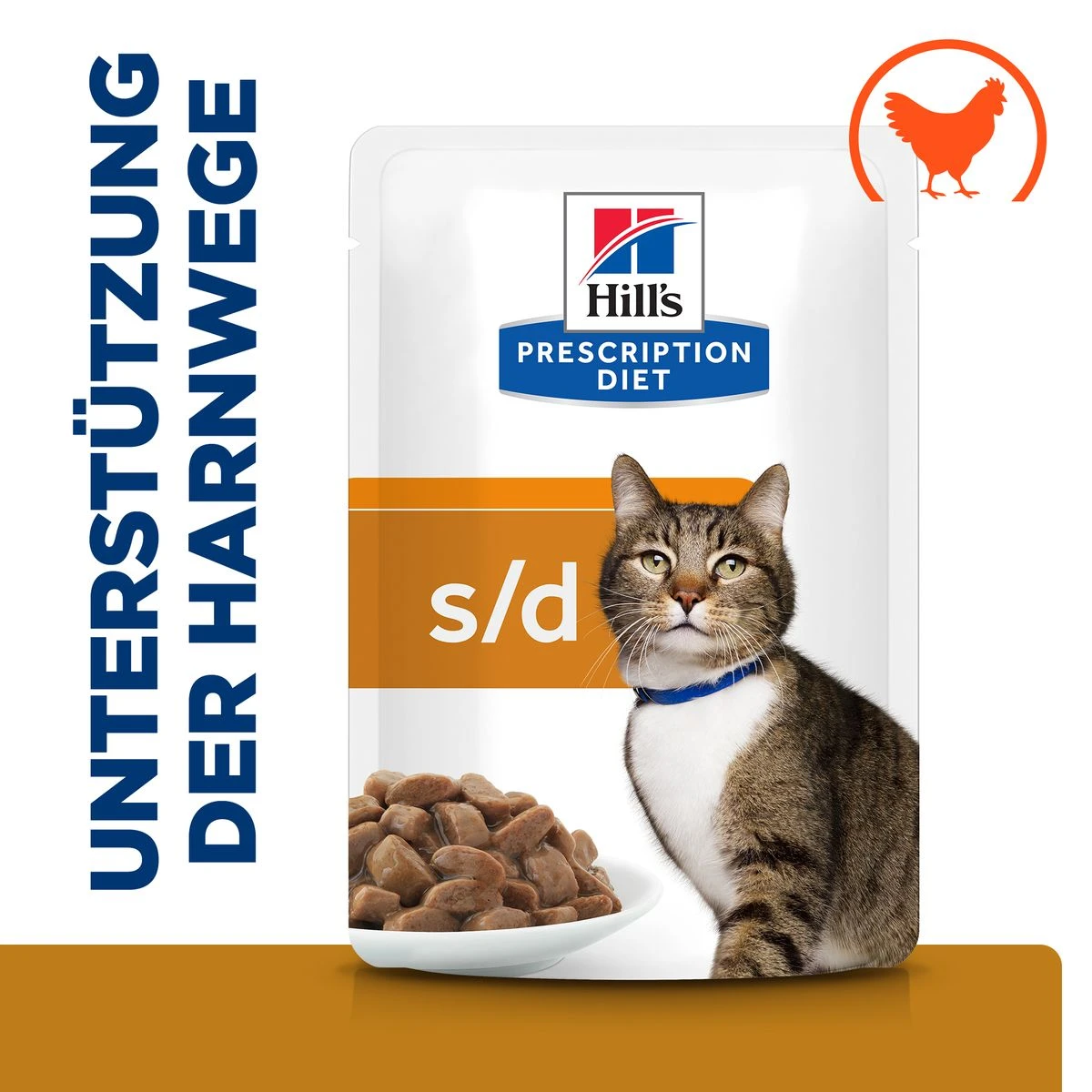 Hills Prescription Diet S/d Nassfutter Für Katzen Mit Huhn 12 X 85 G Frischebeutel 2 Hills Prescription Diet S/d Nassfutter Für Katzen Mit Huhn 12 X 85 G Frischebeutel – Bild 2