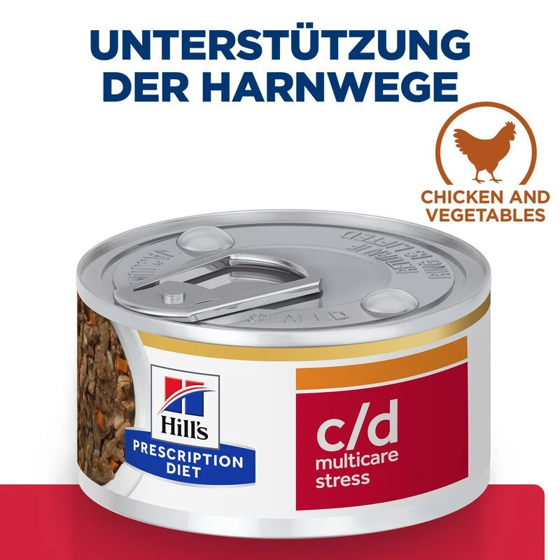 Hills Feline C/d Multicare Stress Ragout Dosenfutter Für Katzen 24 X 82 G Dosenfutter (Ragout) Für Katzen 2 Hills Feline C/d Multicare Stress Ragout Dosenfutter Für Katzen 24 X 82 G Dosenfutter (Ragout) Für Katzen – Bild 2