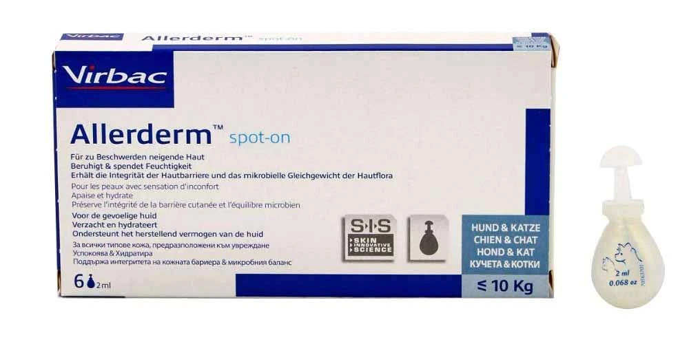 Virbac Allerderm Spot On Hund Katze 6 X 2 Ml Für Katzen Und Kleine Hunde 1 Virbac Allerderm Spot On Hund Katze 6 X 2 Ml Für Katzen Und Kleine Hunde