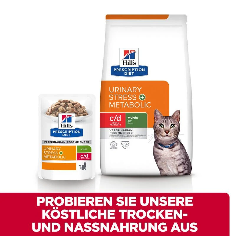 Hills Prescription Diet Feline C/d Multicare Urinary Stress + Metabolic Frischebeutel Für Katzen 12 X 85 G Frischebeutel 6 Hills Prescription Diet Feline C/d Multicare Urinary Stress + Metabolic Frischebeutel Für Katzen 12 X 85 G Frischebeutel – Bild 6